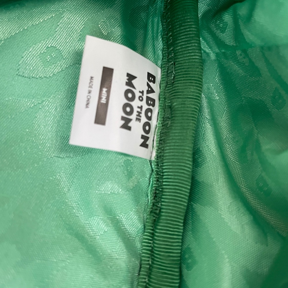 Baboon to the Moon Mini Green Backpack Travel Bag - Picture 6 of 10